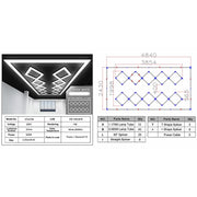 10 Square Ceiling LED Light System 4.84 x 2.43 m 6500K – product image 2