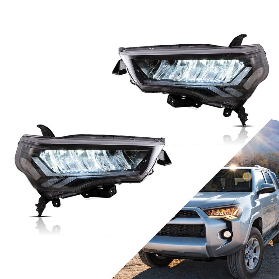 Buy Now VLAND LED Reflective bowl Headlights For 2014-2024 Toyota 4Runner and upgrade car parts from SIR Tuning at the Best Price. Headlights, Tail lights, Bodykits, Navigations, Headlights and more - Fast & Free Shipping within Europe, US & Worldwide.