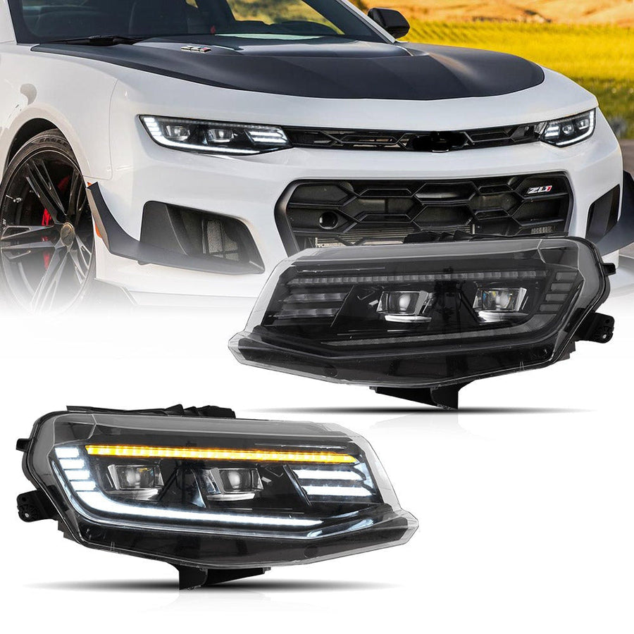 Buy Now Vland Carlamp Projector Headlights For Chevrolet / Chevy Camaro LT SS RS ZL LS 2016-2018 and upgrade car parts from SIR Tuning at the Best Price. Headlights, Tail lights, Bodykits, Navigations, Headlights and more - Fast & Free Shipping within Europe, US & Worldwide.