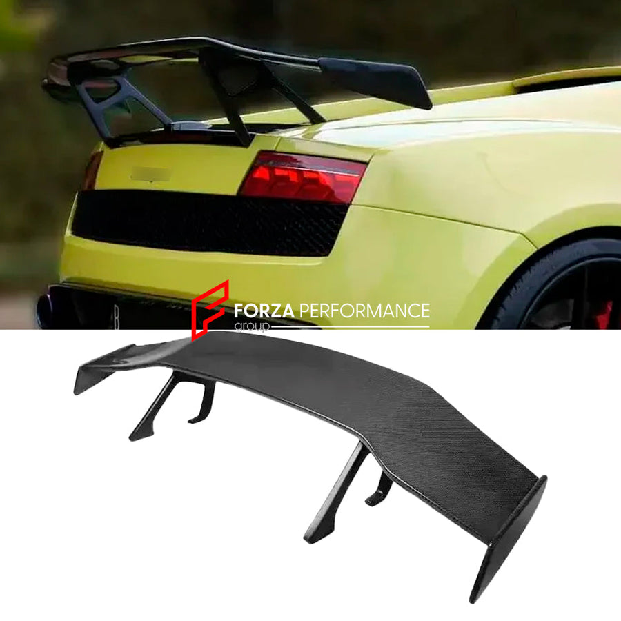 Buy Now CARBON REAR SPOILER WING for LAMBORGHINI GALLARDO LP550 LP560 LP570 2003 - 2014 and upgrade car parts from SIR Tuning at the Best Price. Headlights, Tail lights, Bodykits, Navigations, body kit and more - Fast & Free Shipping within Europe, US & Worldwide.