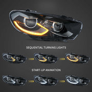 Buy Now 2009-2014 VW Scirocco LED Headlights With Start-up animation and upgrade car parts from SIR Tuning at the Best Price. Headlights, Tail lights, Bodykits, Navigations, Automotive Headlight Assemblies and more - Fast & Free Shipping within Europe, US & Worldwide.
