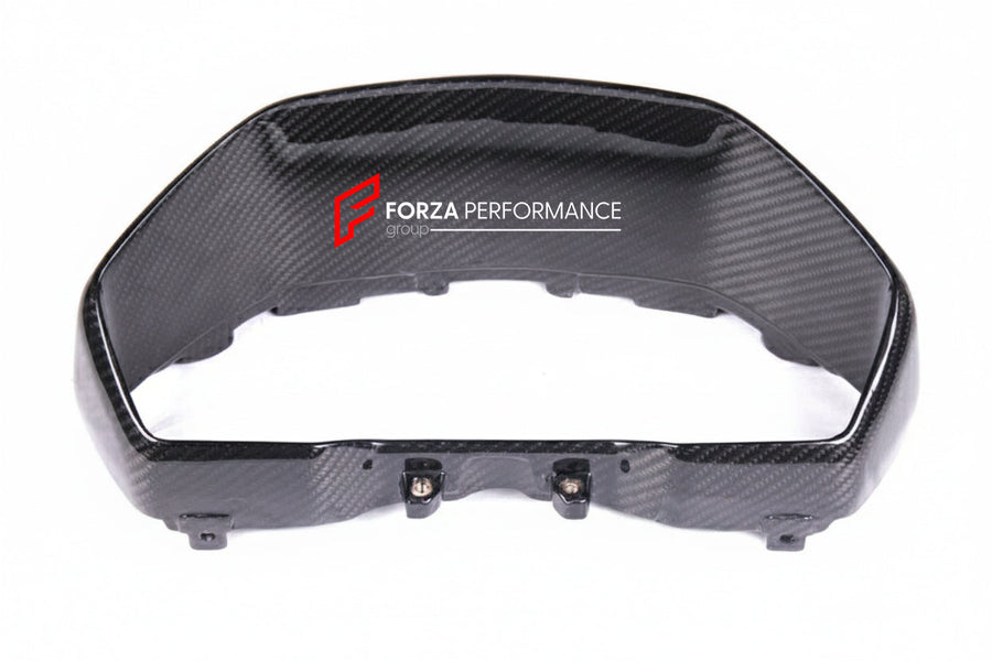 Buy Now CARBON CENTRAL INSTRUMENT CLUSTER SURROUND for LAMBORGHINI AVENTADOR LP700 2011 - 2017 and upgrade car parts from SIR Tuning at the Best Price. Headlights, Tail lights, Bodykits, Navigations, body kit and more - Fast & Free Shipping within Europe, US & Worldwide.