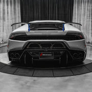 Buy Now CARBON REAR BUMPER with REAR DIFUSER for LAMBORGHINI HURACAN LP610-4 LP580-2 2014 - 2019 and upgrade car parts from SIR Tuning at the Best Price. Headlights, Tail lights, Bodykits, Navigations, body kit and more - Fast & Free Shipping within Europe, US & Worldwide.