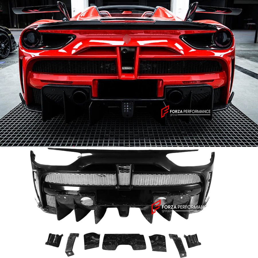 Buy Now CARBON REAR DIFFUSER for FERRARI 488 SPIDER F8 2015 - 2019 and upgrade car parts from SIR Tuning at the Best Price. Headlights, Tail lights, Bodykits, Navigations, body kit and more - Fast & Free Shipping within Europe, US & Worldwide.