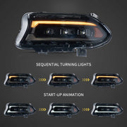 Buy Now 2015-2023 Dodge Charger Vland Bi-LED Projectors Headlights Black and upgrade car parts from SIR Tuning at the Best Price. Headlights, Tail lights, Bodykits, Navigations, Headlights and more - Fast & Free Shipping within Europe, US & Worldwide.