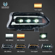 Buy Now 2015-2023 Dodge Charger Vland Bi-LED Projectors Headlights Black and upgrade car parts from SIR Tuning at the Best Price. Headlights, Tail lights, Bodykits, Navigations, Headlights and more - Fast & Free Shipping within Europe, US & Worldwide.