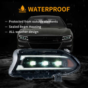 Buy Now 2015-2023 Dodge Charger Vland Bi-LED Projectors Headlights Black and upgrade car parts from SIR Tuning at the Best Price. Headlights, Tail lights, Bodykits, Navigations, Headlights and more - Fast & Free Shipping within Europe, US & Worldwide.