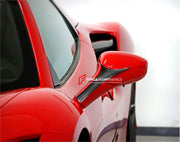Buy Now CARBON SIDE MIRROR COVER TRIMS for FERRARI F8 TRIBUTO SPIDER 2019 - 2023 and upgrade car parts from SIR Tuning at the Best Price. Headlights, Tail lights, Bodykits, Navigations, body kit and more - Fast & Free Shipping within Europe, US & Worldwide.