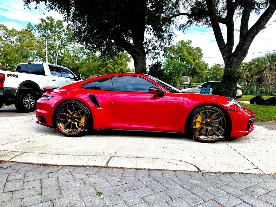 Buy Now 21 22 INCH FORGED WHEELS RIMS for PORSCHE 992 TURBO and upgrade car parts from SIR Tuning at the Best Price. Headlights, Tail lights, Bodykits, Navigations, Gallery and more - Fast & Free Shipping within Europe, US & Worldwide.