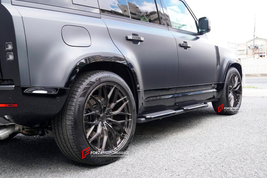 Buy Now 22 INCH FORGED WHEELS RIMS for LAND ROVER DEFENDER 110 L663 2019 - 2026 and upgrade car parts from SIR Tuning at the Best Price. Headlights, Tail lights, Bodykits, Navigations, wheels and more - Fast & Free Shipping within Europe, US & Worldwide.