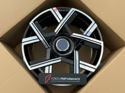 Buy Now 23 INCH FORGED WHEELS RIMS for ROLLS ROYCE CULLINAN SERIES I 2018 - 2025 SERIES II 2025 BLACK BADGE and upgrade car parts from SIR Tuning at the Best Price. Headlights, Tail lights, Bodykits, Navigations, wheels and more - Fast & Free Shipping within Europe, US & Worldwide.