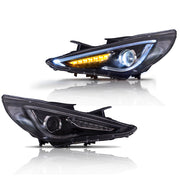 Buy Now Vland Carlamp Dual Beam Headlights For Hyundai 2011-2014 Sonata Sequential Demon Eye (Bulbs Not Included) and upgrade car parts from SIR Tuning at the Best Price. Headlights, Tail lights, Bodykits, Navigations, Automotive Headlight Assemblies and more - Fast & Free Shipping within Europe, US & Worldwide.