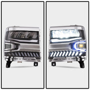 Buy Now Vland Carlamp Full LED Headlights With Halo Light For Chevrolet Silverado 1500 2016-2018 and upgrade car parts from SIR Tuning at the Best Price. Headlights, Tail lights, Bodykits, Navigations, Headlights and more - Fast & Free Shipping within Europe, US & Worldwide.