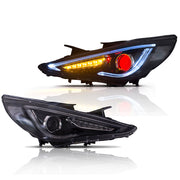 Buy Now Vland Carlamp Dual Beam Headlights For Hyundai 2011-2014 Sonata Sequential Demon Eye (Bulbs Not Included) and upgrade car parts from SIR Tuning at the Best Price. Headlights, Tail lights, Bodykits, Navigations, Automotive Headlight Assemblies and more - Fast & Free Shipping within Europe, US & Worldwide.