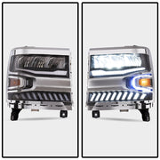Buy Now Vland Carlamp Full LED Headlights With Halo Light For Chevrolet Silverado 1500 2016-2018 and upgrade car parts from SIR Tuning at the Best Price. Headlights, Tail lights, Bodykits, Navigations, Headlights and more - Fast & Free Shipping within Europe, US & Worldwide.
