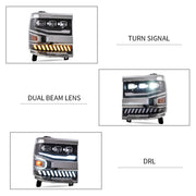 Buy Now Vland Carlamp Full LED Projector Headlights For Chevrolet Silverado 1500 2016-2018 With LED lens dual beam and upgrade car parts from SIR Tuning at the Best Price. Headlights, Tail lights, Bodykits, Navigations, Headlights and more - Fast & Free Shipping within Europe, US & Worldwide.