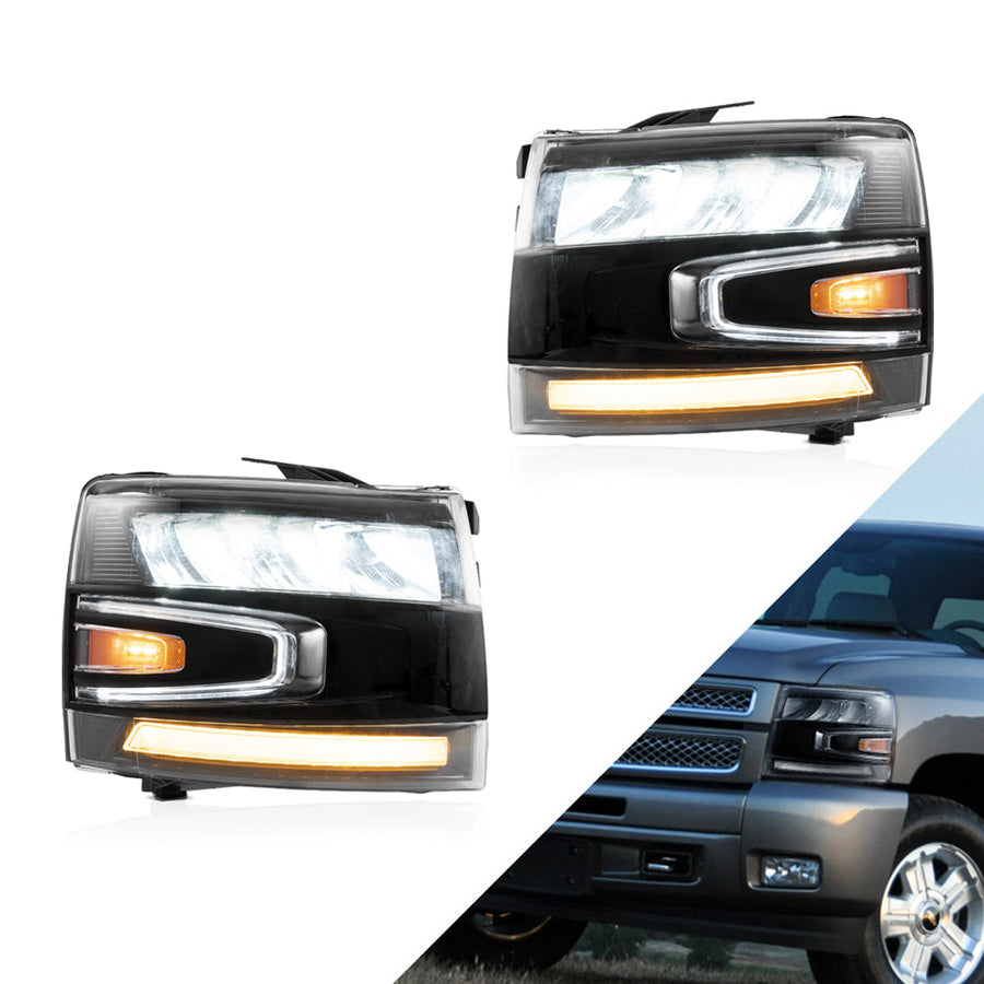 Buy Now Vland Carlamp LED Headlights Fit For 2007-2014 Silverado 1500 2500 HD 3500 HD and upgrade car parts from SIR Tuning at the Best Price. Headlights, Tail lights, Bodykits, Navigations, Automotive Headlight Assemblies and more - Fast & Free Shipping within Europe, US & Worldwide.