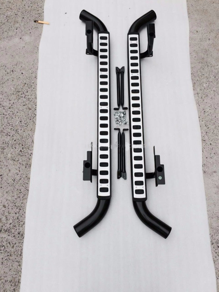 Buy Now Tubular Side Steps for Land Rover Defender 110 /5 Door OEM SVX Style and upgrade car parts from SIR Tuning at the Best Price. Headlights, Tail lights, Bodykits, Navigations, body kit and more - Fast & Free Shipping within Europe, US & Worldwide.