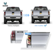 Buy Now 14-18 Chevrolet Silverado Vland LED Tail Lights With Dynamic Welcome Lighting and upgrade car parts from SIR Tuning at the Best Price. Headlights, Tail lights, Bodykits, Navigations, Tail lights and more - Fast & Free Shipping within Europe, US & Worldwide.