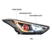 Buy Now Vland Carlamp Projector Headlights For Hyundai Elantra (Avante MD) 2011-2015 and upgrade car parts from SIR Tuning at the Best Price. Headlights, Tail lights, Bodykits, Navigations, Headlights and more - Fast & Free Shipping within Europe, US & Worldwide.