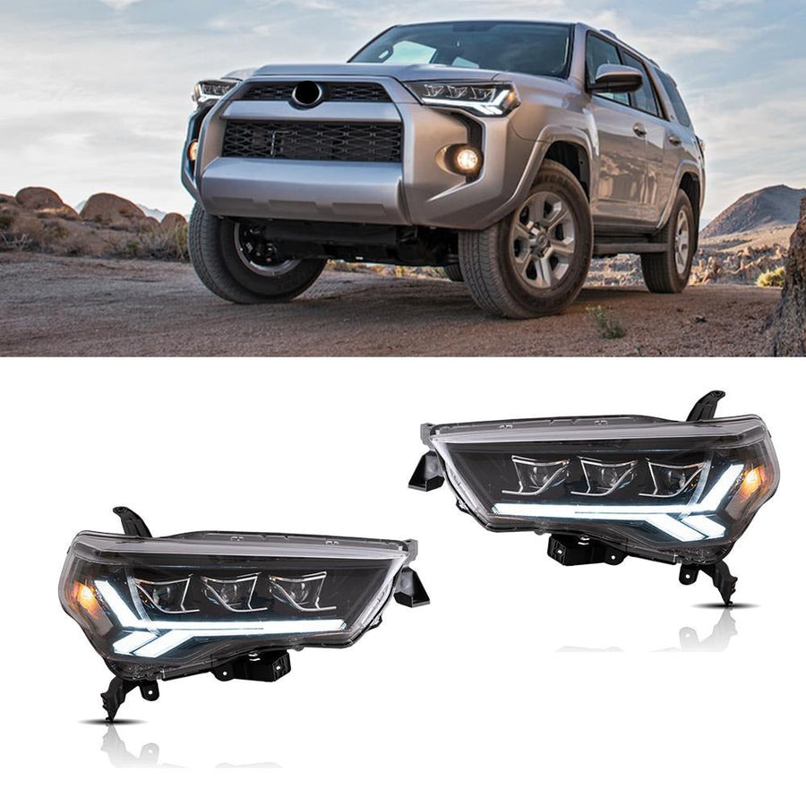 Buy Now Vland Carlamp LED Projector Headlights For 2014-2024 Toyota 4Runner and upgrade car parts from SIR Tuning at the Best Price. Headlights, Tail lights, Bodykits, Navigations, Headlights and more - Fast & Free Shipping within Europe, US & Worldwide.