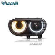 Buy Now 08-14 Dodge Challenger Vland RGB Style Dual Beam Projector Headlights Black and upgrade car parts from SIR Tuning at the Best Price. Headlights, Tail lights, Bodykits, Navigations, Headlights and more - Fast & Free Shipping within Europe, US & Worldwide.