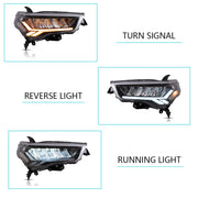 Buy Now VLAND LED Reflective bowl Headlights For 2014-2024 Toyota 4Runner and upgrade car parts from SIR Tuning at the Best Price. Headlights, Tail lights, Bodykits, Navigations, Headlights and more - Fast & Free Shipping within Europe, US & Worldwide.