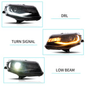 Buy Now 16-18 Chevrolet Camaro & 19-24 Camaro ZL1 Vland LED Dual Beam Projector HeadLights Black and upgrade car parts from SIR Tuning at the Best Price. Headlights, Tail lights, Bodykits, Navigations, Headlights and more - Fast & Free Shipping within Europe, US & Worldwide.