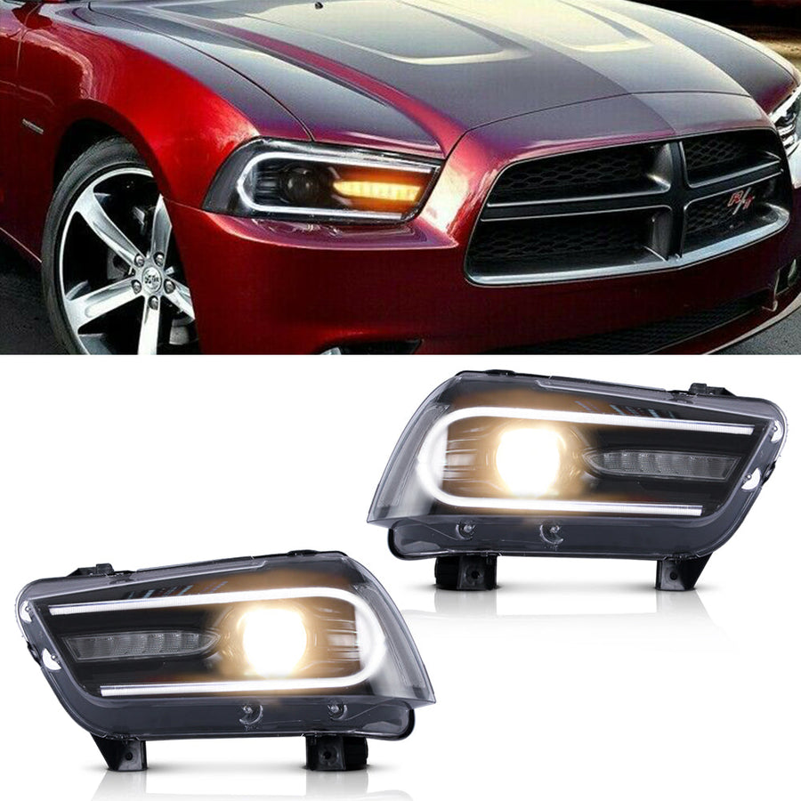 Buy Now Vland Carlamp Led Headlights Compatible with Dodge Charger 2011-2014 (RHD and LHD Versions) and upgrade car parts from SIR Tuning at the Best Price. Headlights, Tail lights, Bodykits, Navigations, Automotive Headlight Assemblies and more - Fast & Free Shipping within Europe, US & Worldwide.