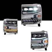 Buy Now Vland Carlamp Full LED Projector Headlights For Chevrolet Silverado 1500 2016-2018 With LED lens dual beam and upgrade car parts from SIR Tuning at the Best Price. Headlights, Tail lights, Bodykits, Navigations, Headlights and more - Fast & Free Shipping within Europe, US & Worldwide.