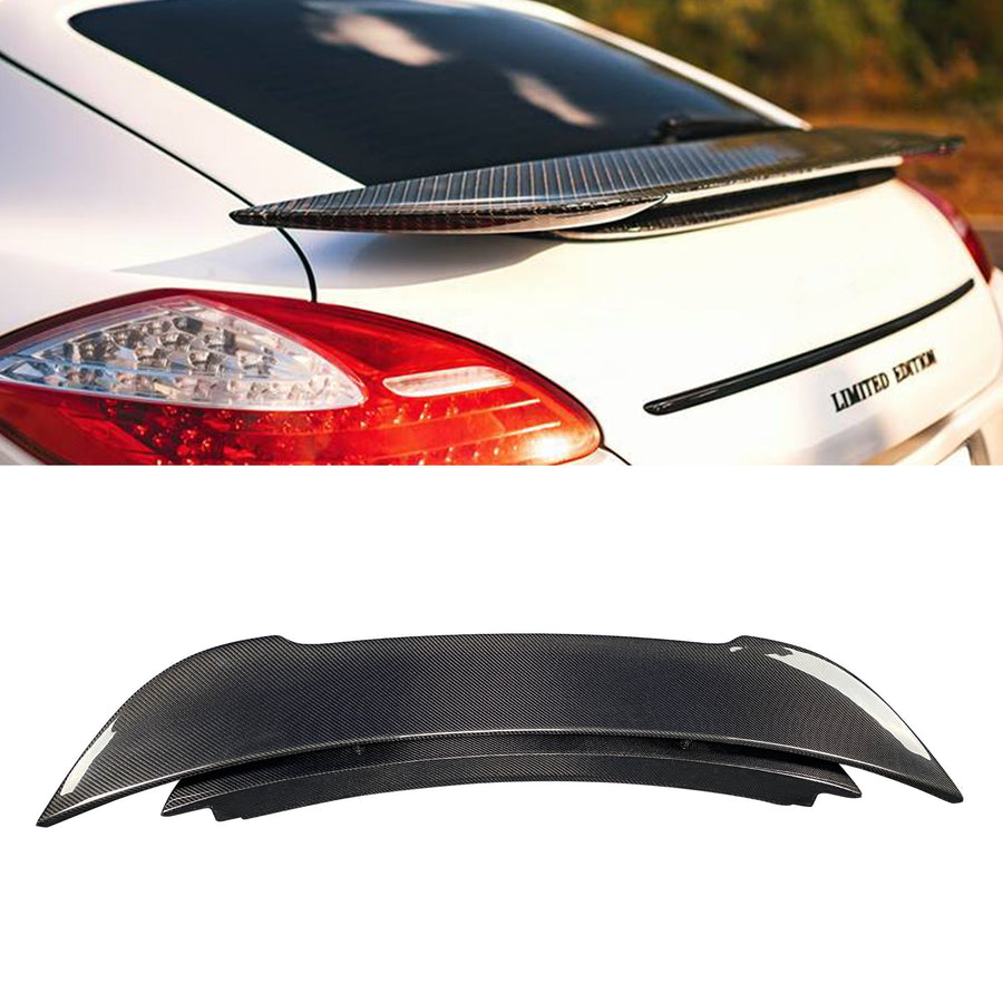 Buy Now CARBON FIBER REAR SPOILER WING for PORSCHE PANAMERA 970 and upgrade car parts from SIR Tuning at the Best Price. Headlights, Tail lights, Bodykits, Navigations, body kit and more - Fast & Free Shipping within Europe, US & Worldwide.