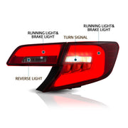 Buy Now Vland Carlamp LED Tail Lights For Toyota Camry 2012-2014 Red Lens and upgrade car parts from SIR Tuning at the Best Price. Headlights, Tail lights, Bodykits, Navigations, Tail lights and more - Fast & Free Shipping within Europe, US & Worldwide.