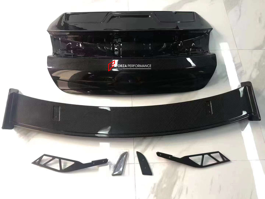 Buy Now DRY CARBON REAR SPOILER AND TRUNK for PORSCHE TAYCAN J1 TURBO 2020+ and upgrade car parts from SIR Tuning at the Best Price. Headlights, Tail lights, Bodykits, Navigations, body kit and more - Fast & Free Shipping within Europe, US & Worldwide.