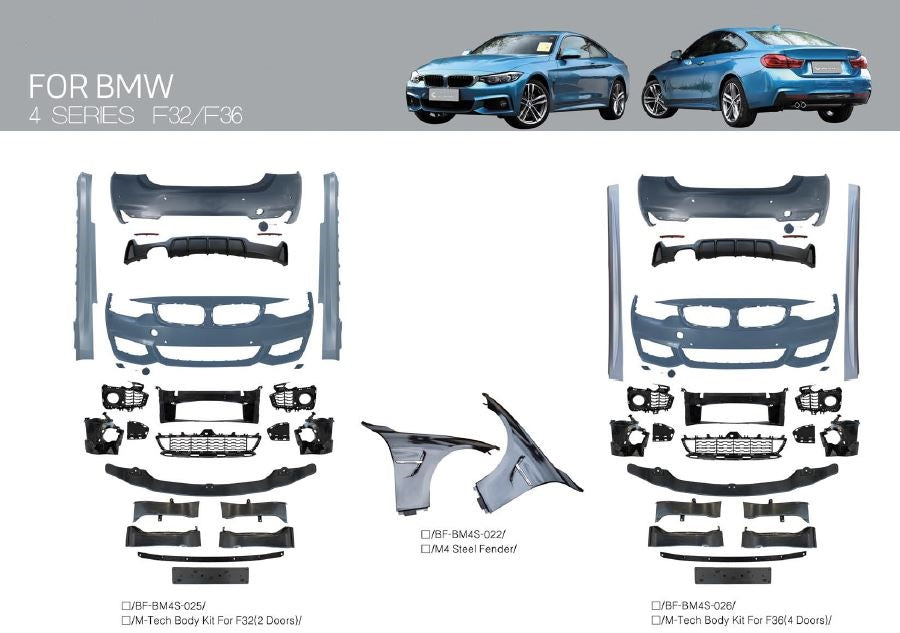 Buy Now M-TECH BODY KIT FOR BMW 4 SERIES F32 | F36 and upgrade car parts from SIR Tuning at the Best Price. Headlights, Tail lights, Bodykits, Navigations, body kit and more - Fast & Free Shipping within Europe, US & Worldwide.