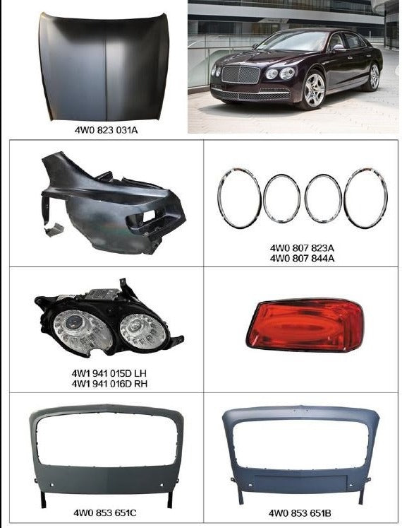 Buy Now OEM REPLACEMENT PARTS for BENTLEY FLYING SPUR 2013 - 2019 and upgrade car parts from SIR Tuning at the Best Price. Headlights, Tail lights, Bodykits, Navigations, body kit and more - Fast & Free Shipping within Europe, US & Worldwide.