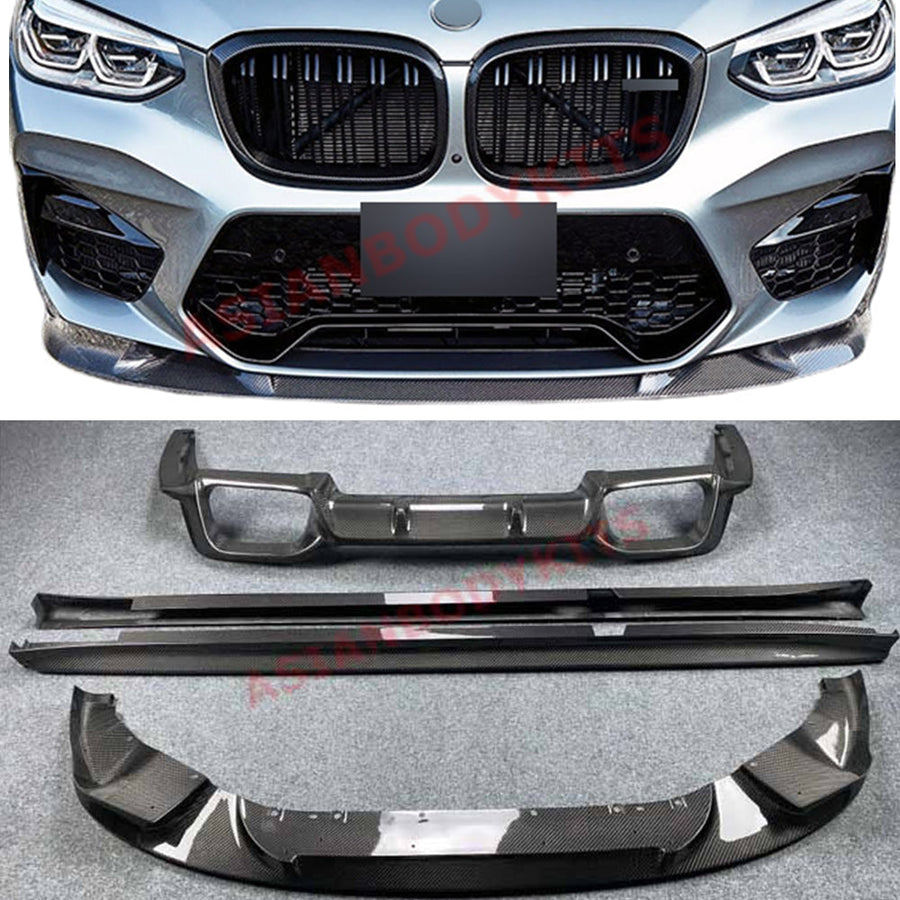 Buy Now CARBON FIBER BODY KIT FOR BMW X4M F98 2018+ and upgrade car parts from SIR Tuning at the Best Price. Headlights, Tail lights, Bodykits, Navigations, body kit and more - Fast & Free Shipping within Europe, US & Worldwide.