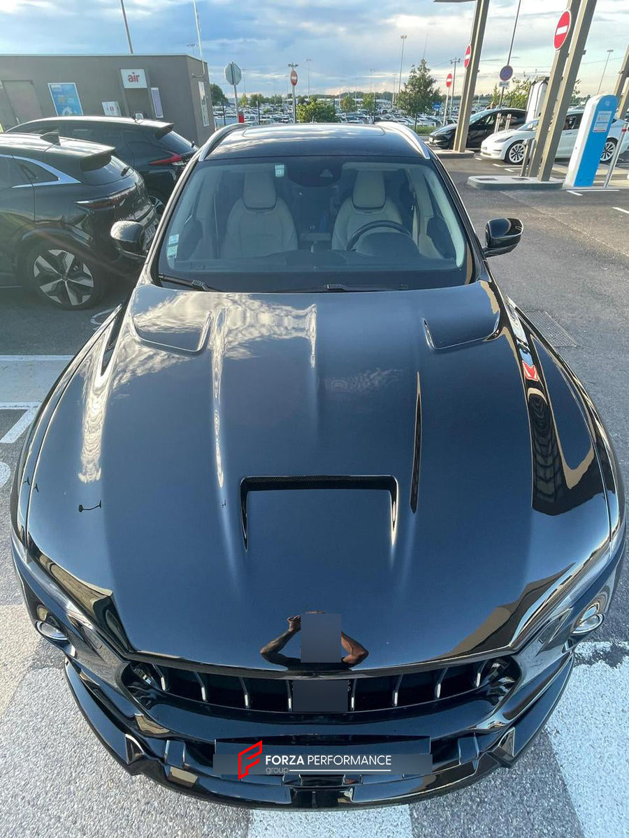 Buy Now CARBON HOOD BONNET for MASERATI LEVANTE M161 2016 - 2020 and upgrade car parts from SIR Tuning at the Best Price. Headlights, Tail lights, Bodykits, Navigations, Carbon body kit and more - Fast & Free Shipping within Europe, US & Worldwide.
