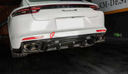 Buy Now CARBON REAR DIFFUSER for PORSCHE PANAMERA 971 2016+ and upgrade car parts from SIR Tuning at the Best Price. Headlights, Tail lights, Bodykits, Navigations, Carbon body kit and more - Fast & Free Shipping within Europe, US & Worldwide.