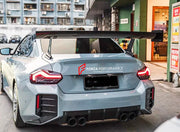 Buy Now CARBON REAR GT WING SPOILER for BMW M2 G87 2023 - 2024 M3 G80 2020+ M4 G82 2021 - 2024 and upgrade car parts from SIR Tuning at the Best Price. Headlights, Tail lights, Bodykits, Navigations, Carbon body kit and more - Fast & Free Shipping within Europe, US & Worldwide.