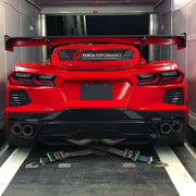 Buy Now CARBON REAR SPOILER for CHEVROLET CORVETTE C8 2019+ and upgrade car parts from SIR Tuning at the Best Price. Headlights, Tail lights, Bodykits, Navigations, body kit and more - Fast & Free Shipping within Europe, US & Worldwide.