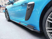 Buy Now CARBON SIDE SKIRTS for PORSCHE 718 BOXSTER CAYMAN 2016+ and upgrade car parts from SIR Tuning at the Best Price. Headlights, Tail lights, Bodykits, Navigations, body kit and more - Fast & Free Shipping within Europe, US & Worldwide.
