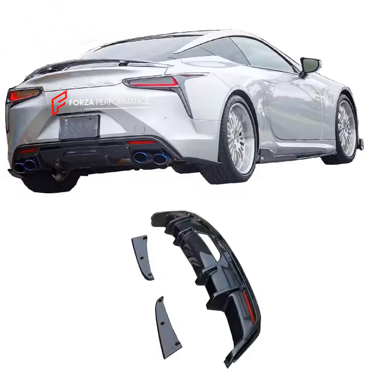Buy Now CARBON REAR DIFFUSER for LEXUS LC500 LC500H 2017 - 2019 and upgrade car parts from SIR Tuning at the Best Price. Headlights, Tail lights, Bodykits, Navigations, Carbon body kit and more - Fast & Free Shipping within Europe, US & Worldwide.