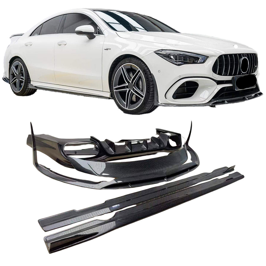 Buy Now BODY KIT for Mercedes-Benz CLA45 CLA35 C118 2018+ and upgrade car parts from SIR Tuning at the Best Price. Headlights, Tail lights, Bodykits, Navigations, body kit and more - Fast & Free Shipping within Europe, US & Worldwide.