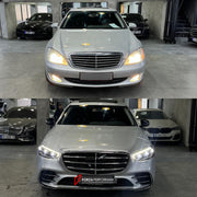 Buy Now CONVERSION BODY KIT for MERCEDES-BENZ W221 2006 - 2013 UPGRADE to W223 2020 - 2024 and upgrade car parts from SIR Tuning at the Best Price. Headlights, Tail lights, Bodykits, Navigations, body kit and more - Fast & Free Shipping within Europe, US & Worldwide.