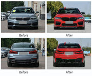 Buy Now CONVERSION BODY KIT for BMW 5 SERIES G30 2016 - 2020 UPGRADE to M5 F90 LCI FACELIFT 2020 - 2023 and upgrade car parts from SIR Tuning at the Best Price. Headlights, Tail lights, Bodykits, Navigations, body kit and more - Fast & Free Shipping within Europe, US & Worldwide.