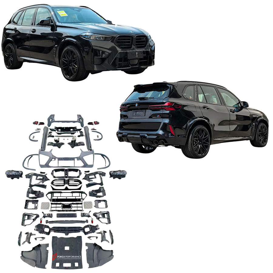 Buy Now CONVERSION BODY KIT for BMW X5 G05 2018 - 2023 UPGRADE to X5M F95 LCI 2023+ FACELIFT and upgrade car parts from SIR Tuning at the Best Price. Headlights, Tail lights, Bodykits, Navigations, body kit and more - Fast & Free Shipping within Europe, US & Worldwide.