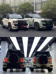 Buy Now CONVERSION BODY KIT for JETOUR T2 to LAND ROVER DEFENDER L663 2021 and upgrade car parts from SIR Tuning at the Best Price. Headlights, Tail lights, Bodykits, Navigations, Carbon body kit and more - Fast & Free Shipping within Europe, US & Worldwide.