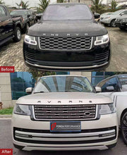 Buy Now CONVERSION BODY KIT for LAND ROVER RANGE ROVER VOGUE L405 2017 - 2021 to L460 2021+ and upgrade car parts from SIR Tuning at the Best Price. Headlights, Tail lights, Bodykits, Navigations, body kit and more - Fast & Free Shipping within Europe, US & Worldwide.