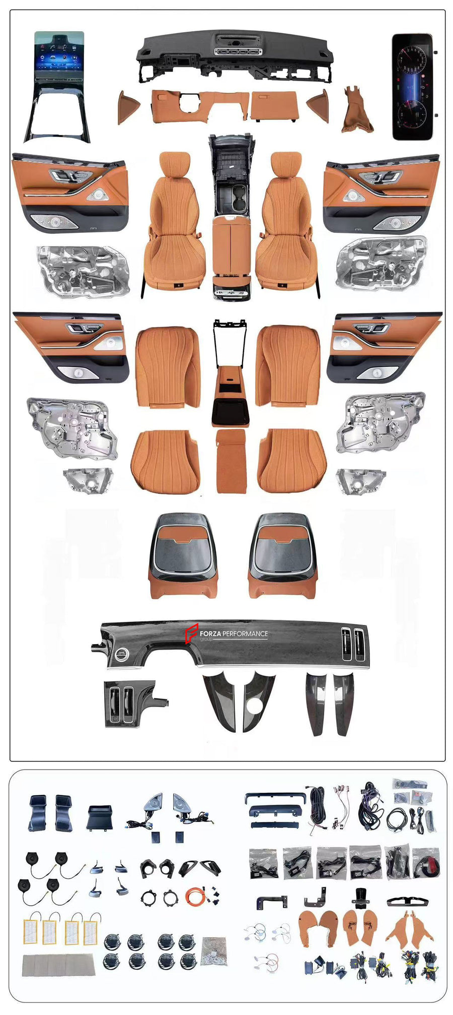 Buy Now CONVERSION INTERIOR KIT FOR MERCEDES-BENZ W221 2006 - 2013 UPGRADE TO W223 2020 - 2024 and upgrade car parts from SIR Tuning at the Best Price. Headlights, Tail lights, Bodykits, Navigations, body kit and more - Fast & Free Shipping within Europe, US & Worldwide.