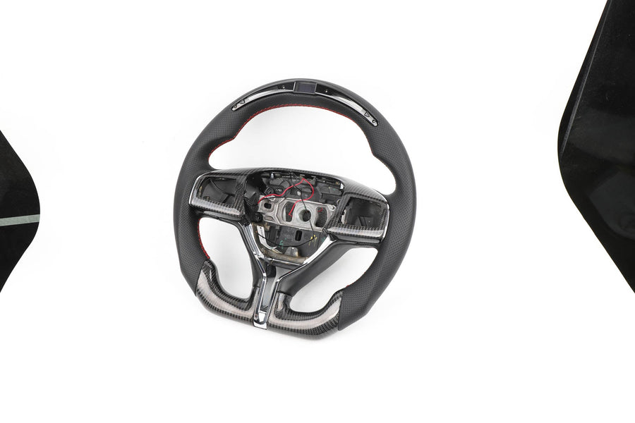 Buy Now CUSTOM STEERING WHEEL for MASERATI GHIBLI, QUATTROPORTE, LEVANTE, GRANTURISMO and upgrade car parts from SIR Tuning at the Best Price. Headlights, Tail lights, Bodykits, Navigations, steering wheel and more - Fast & Free Shipping within Europe, US & Worldwide.